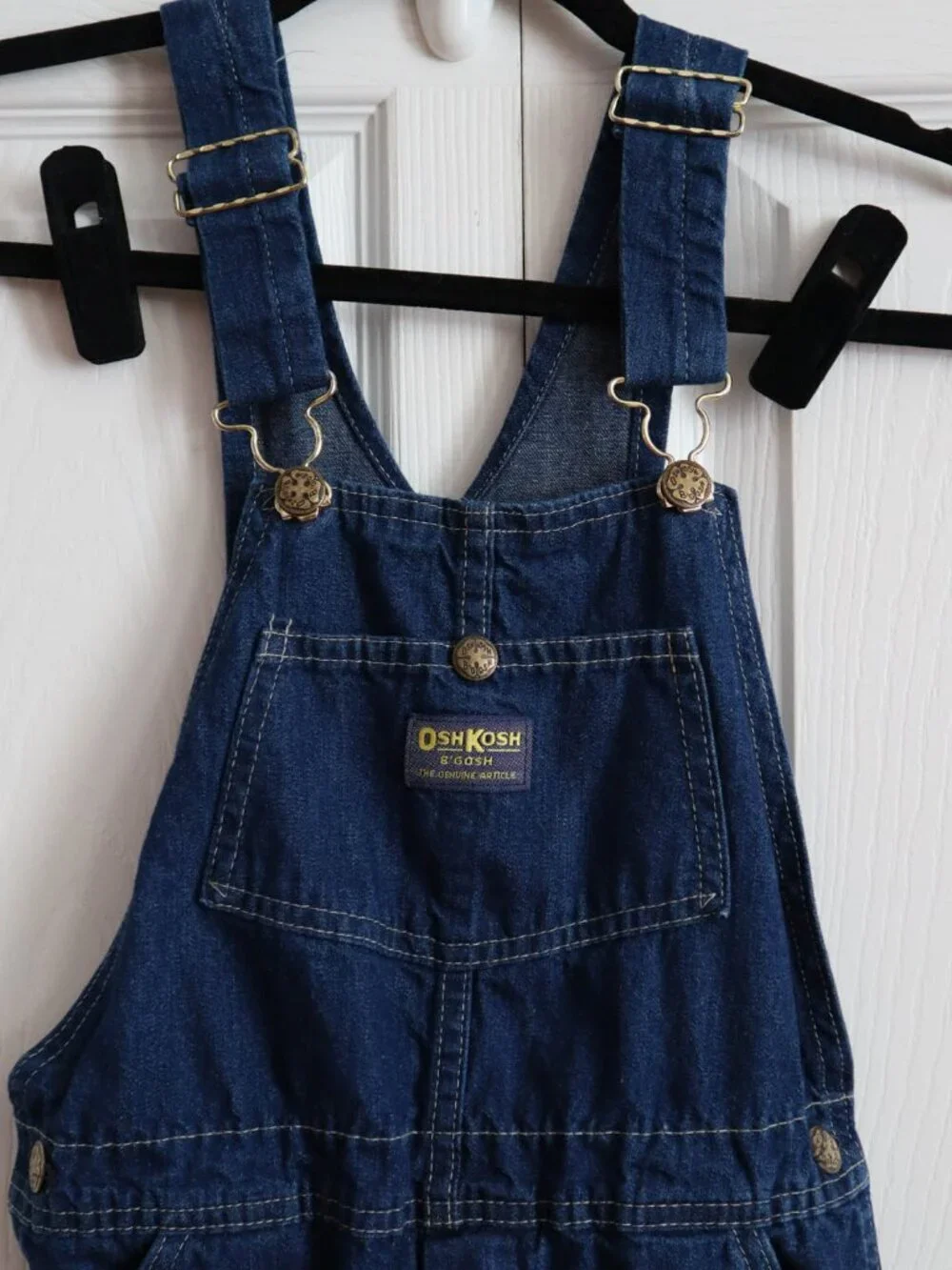 Vintage OshKosh B’gosh Vestbak Overalls Kids Size 12 Made USA 70s 80s Denim